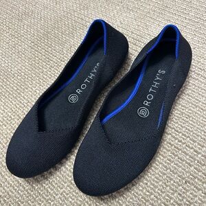 Rothy's Black and Blue Flats
